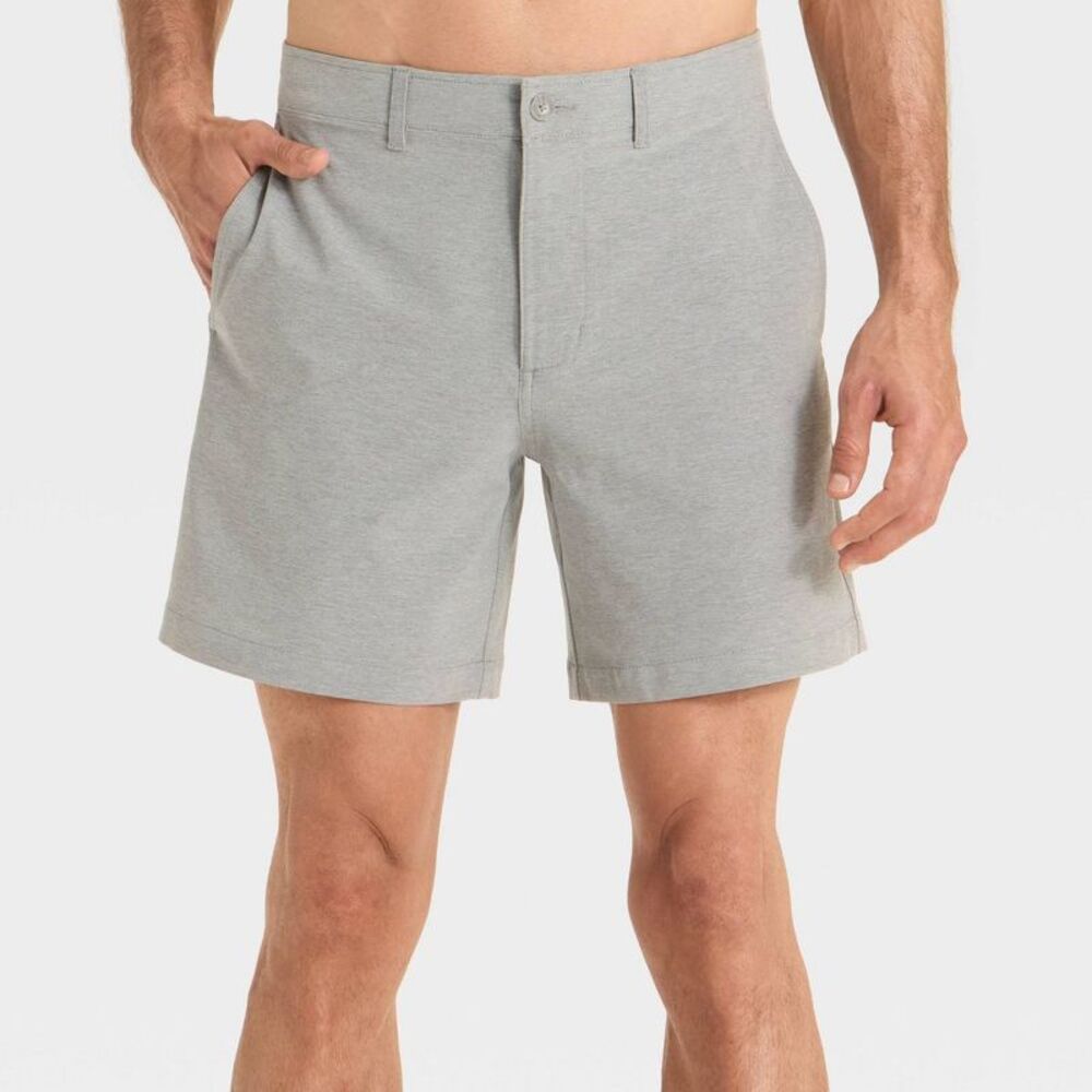 Men's 7'' Hybrid Swim Shorts - Goodfellow & Co Gray 32